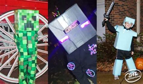 Diy Minecraft Play Armor Made With Foam Minecraft Costumes Creeper