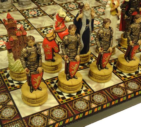 Buy Hpl Medieval Times King Arthur Lancelot Camelot Knights Chess Men