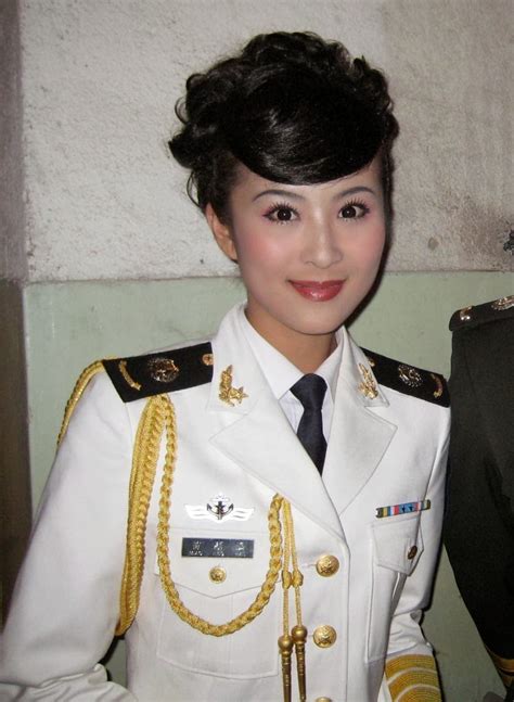 The Uniform Girls Pic White Chinese China Military Uniform Girls