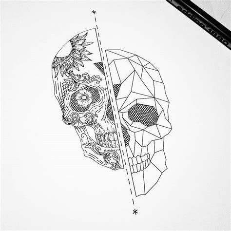 Image Result For Anatomical Skull Drawing Geometric Drawing Skulls
