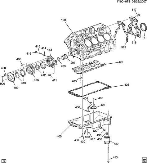 Corvette Engine Asm 7 0l V8 Part 4 Oil Pump Pan Related Parts