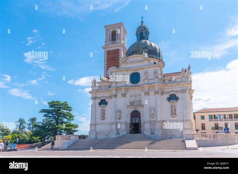 View Of The Sanctuary Of Madonna Di Monte Berico In Italian Town