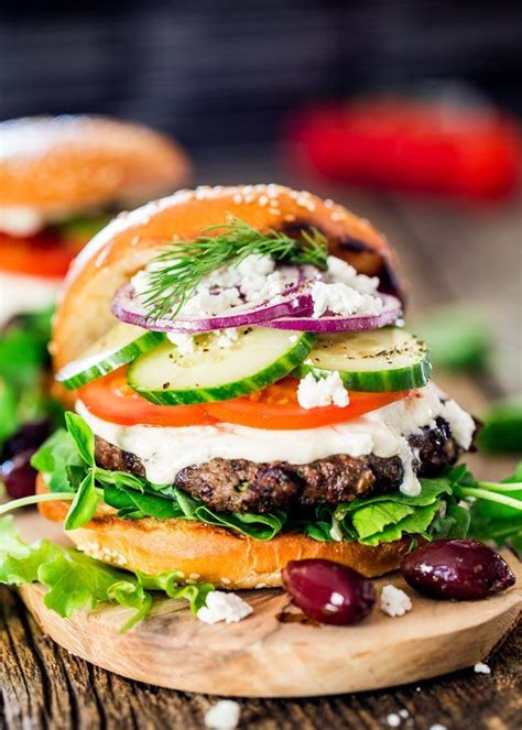 These Greek Lamb Burgers Are Grilled To Perfection They Re Juicy And