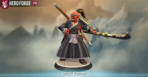 Monk Kensei Made With Hero Forge