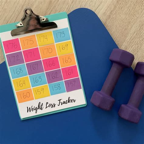 My Workout Clipboard Free Weight Loss Printables Lets Live And