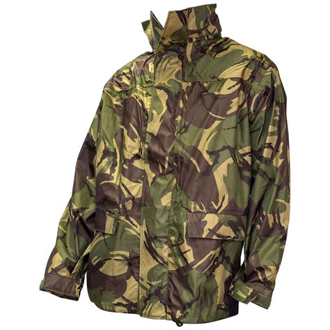 Highlander Tempest Army Mens Hooded Jacket Waterproof Windproof British