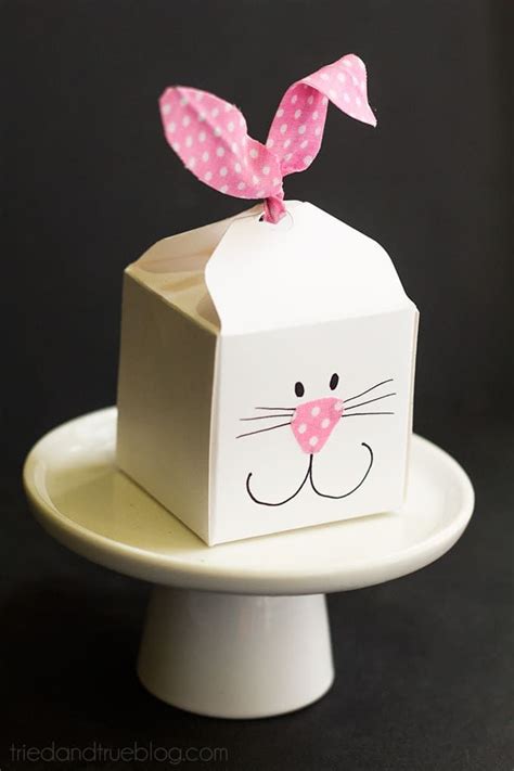 Easter Bunny Favor Boxes Tried And True Spring Bunny Crafts Easter