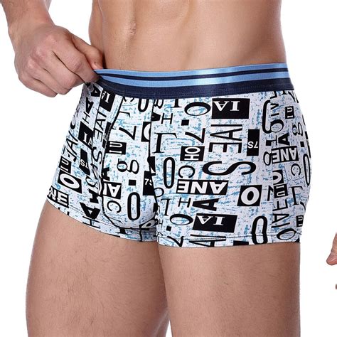 2017fashion male underpants mens boxers print men underwear shorts underpants xxxl in boxers