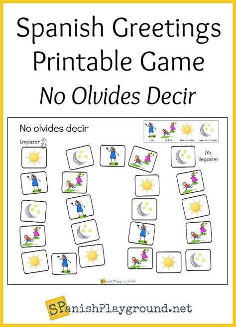 Children Practice Basic Phrases With This Printable Spanish Greetings