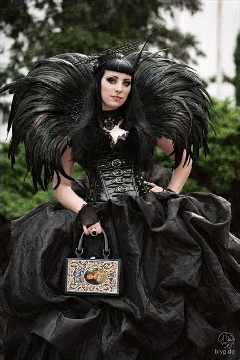 Extreme Feather Collar And Skirt Goth Glam Gothic Mode Gothic Lolita