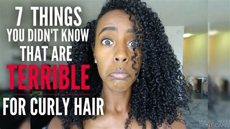 7 Things You Didnt Know That Are Terrible For Curly Hair