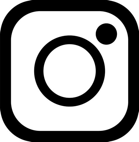 Black Instagram Icon Png Transparent Background Free Download 11206