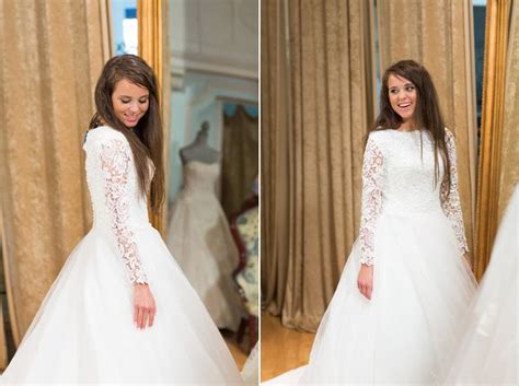 The duggars and forsyths share stories from joy and austin's births and childhoods while joy and the family make frozen meals and finalize preparations for the lauren finds her dress. Jinger Duggar Wedding Dress - Ava Laurenne Bride - Renee's ...
