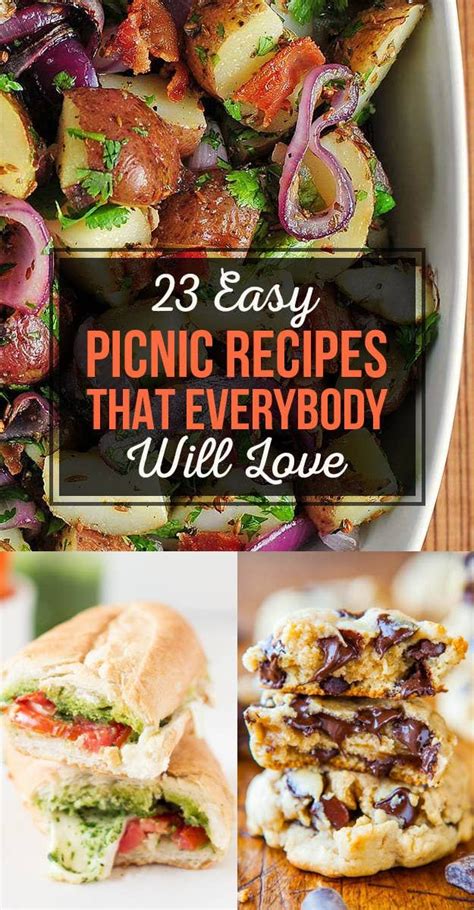 23 Easy Picnic Recipes That Everybody Will Love In 2020 Vegetarian