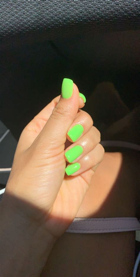 Bright Green Acrylic Nails 43 Neon Nail Designs That Are Perfect For