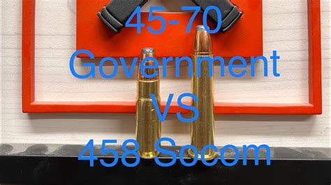 45 70 Government Vs 458 Socom Ballistics 300gr Nosler Bullet Youtube
