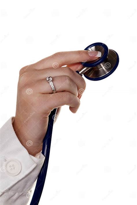Hand With Stethoscope Stock Photo Image Of Doctor Correctly 52519066