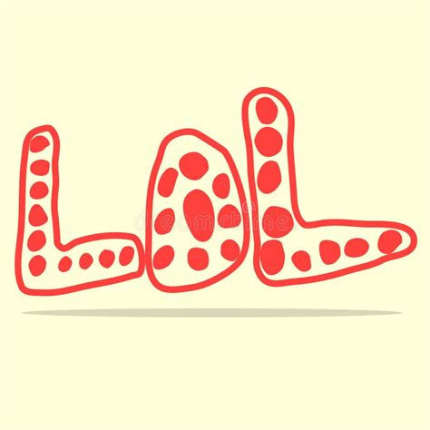 Lol Laughing Out Loud Vector Illustration Stock Vector Illustration