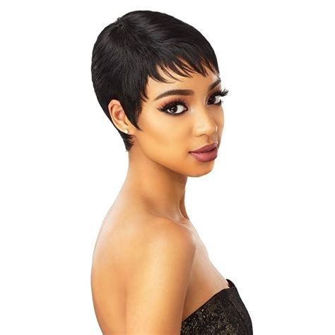 Ladies, know your brazilian hair! Sensationnel Wig - Ruby | COLOR: 1 | Wig hairstyles, Short ...