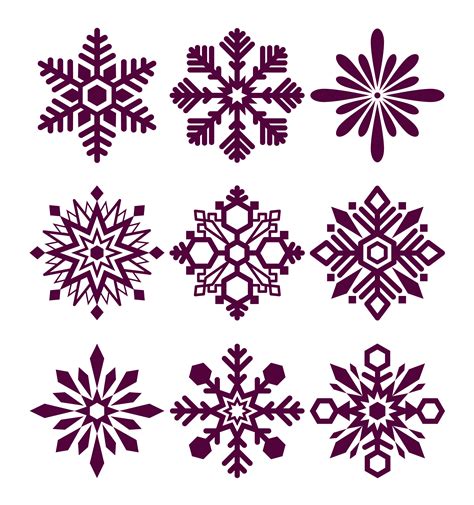 Set Of Vector Snowflakes 380770 Vector Art At Vecteezy