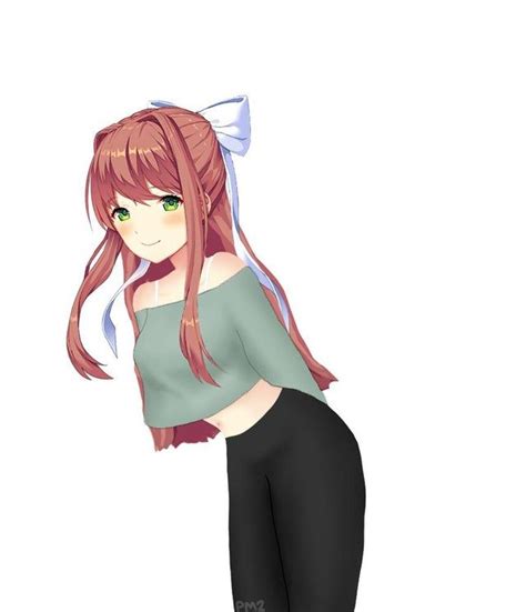 Another Version Of Monikas Casual Clothes Ddlc Literature Club