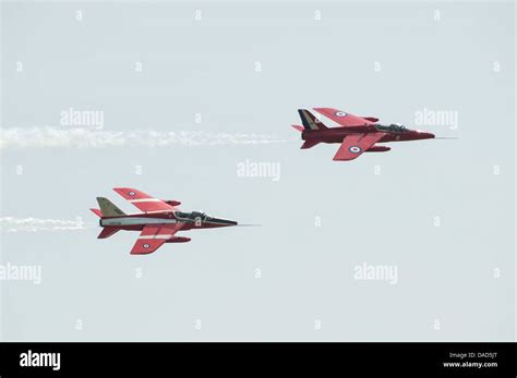 Two Vintage Folland Gnat Military Jet Trainers The Gnat Display Team