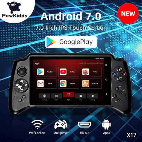 Powkiddy New X17 Android 70 Handheld Game Console 7 Inch Ips Touch