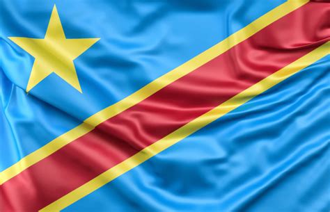 Drapeau de la république démocratique du Congo un emblème