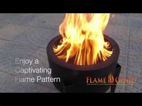 Unable to keep flames without a lot of maintenance. Flame Genie Pellet Fire Pit - YouTube