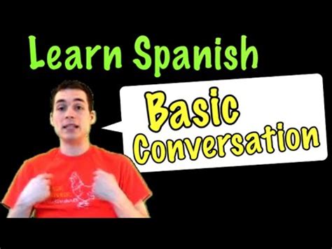 The when i right click on that word it only offers spanish options. Learn Spanish - Basic Conversation - YouTube