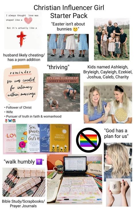 Christian Influencer Girl Starter Pack Rstarterpacks Starter