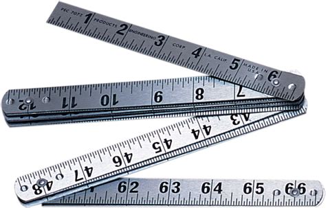 6 Steel Folding Rule 7072 Pec Tools Precision Measuring Tools