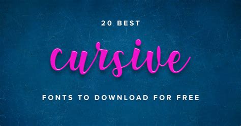20 Best Cursive Fonts To Download For Free • Cssigniter