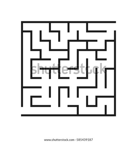 Vector Labyrinth Maze Labyrinth Vector Illustration Stock Vector