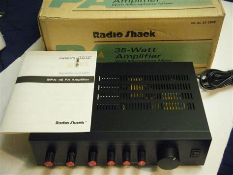 Radio Shack Mpa 46 Pa Amplifier 35 Watt 2 Mike Mixers Ebay