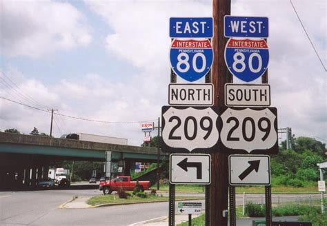 Pennsylvania Interstate 80 And U S Highway 209 Aaroads Shield Gallery