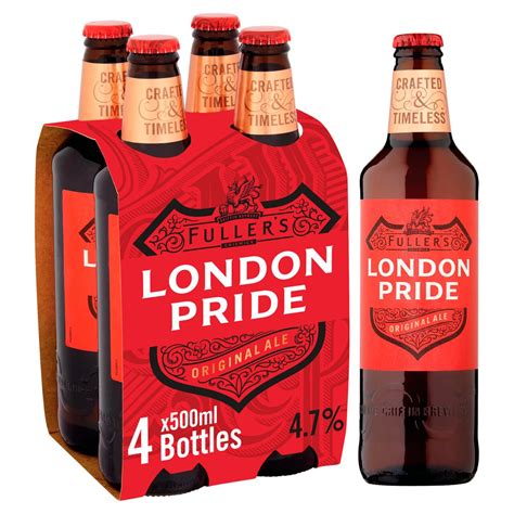 Fullers London Pride Amber Ale Beer Lager Bottles 4 X 500ml Zoom