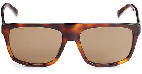 gucci 57mm square core sunglasses lyst