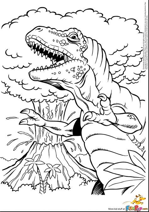 T Rex Free Printable Coloring Pages