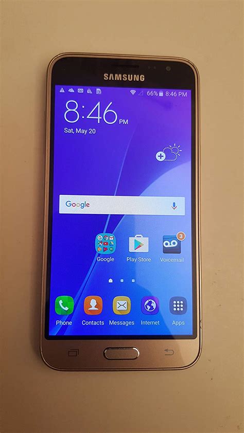 Samsung Galaxy J3 2016 No Contract Phone Gold Virgin Mobile