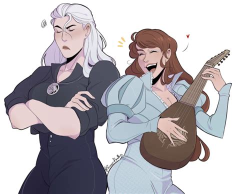 Princess Of Brillinia Genderswap Version Of Geralt And Jaskier The Witcher Books The Witcher