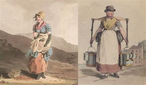 Working Womens Clothes 1810 1820 Working Woman 18th Century