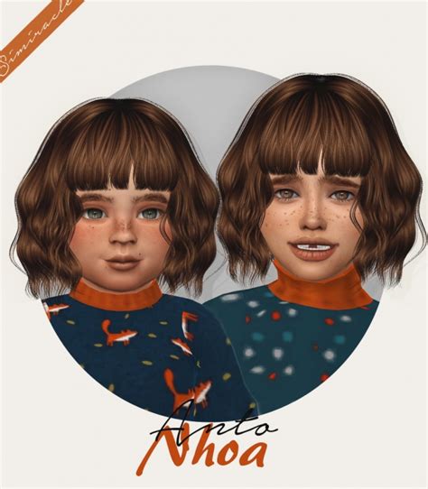 Anto Nhoa Hair For Kids And Toddlers At Simiracle Sims 4 Updates