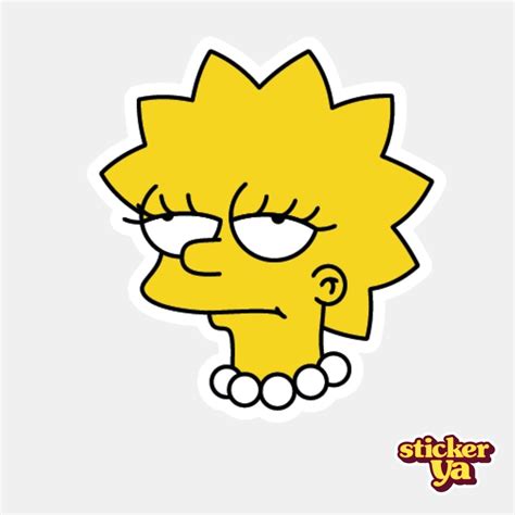 Lisa Sticker Simpsons Tienda On Line De Stickers Stickerya