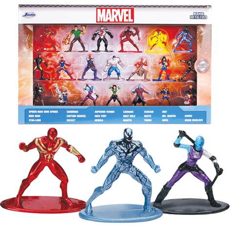 Marvel 165 Die Cast Metal Collectible Figures 20 Pack Wave 3 Toys