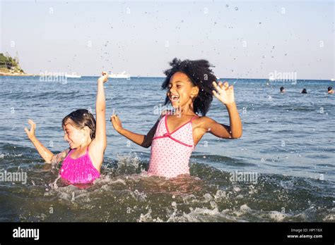 Two Girls Swimming In Lake Hi Res Stock Photography And Images Alamy