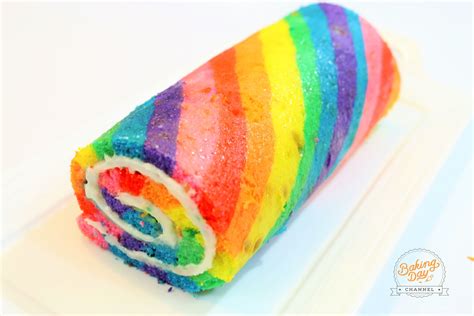 Rainbow Cake Roll Baking Day Cake Roll Roll Cake Rainbow Birthday