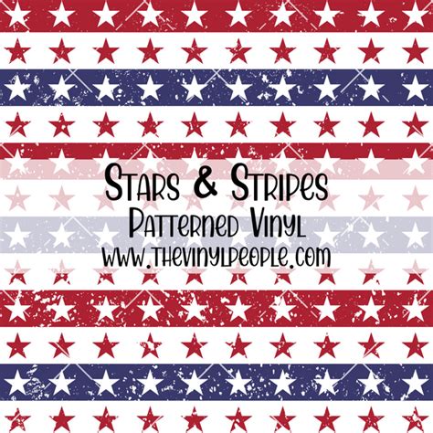 Stars And Stripes Patterned Vinyl Thevinylpeople