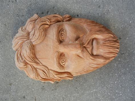 Woodcarving A Mans Face