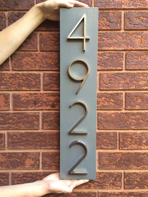 House Number Plaque House Number Address Sign Metal House